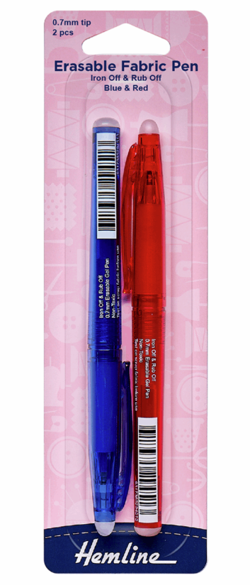 Hemline Erasable Fabric Pen-Tools-Flying Bobbins Haberdashery
