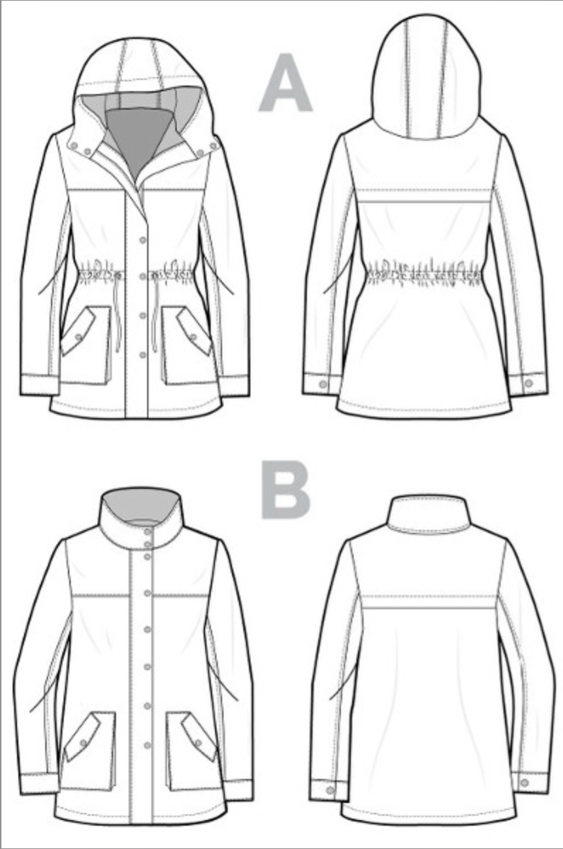 Closet Core Patterns, Kelly Anorak-Pattern-Flying Bobbins Haberdashery