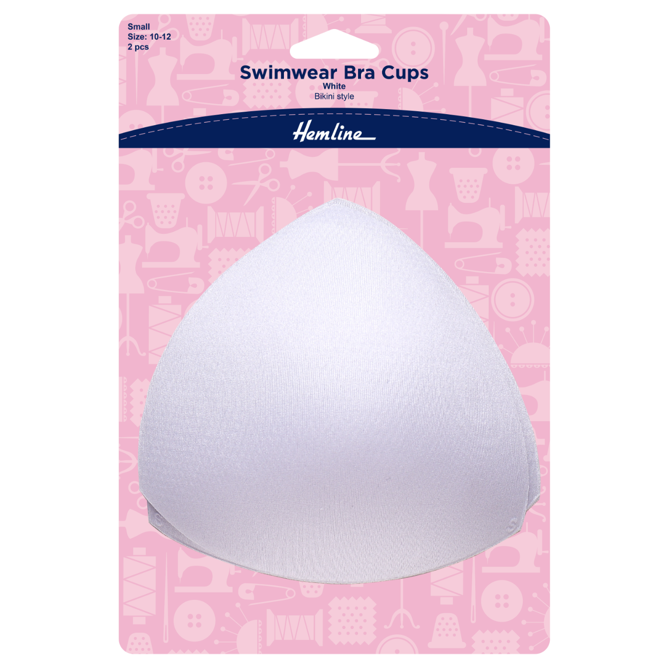 Hemline Swimwear Bra Cup, Small - White-Elastic-Flying Bobbins Haberdashery