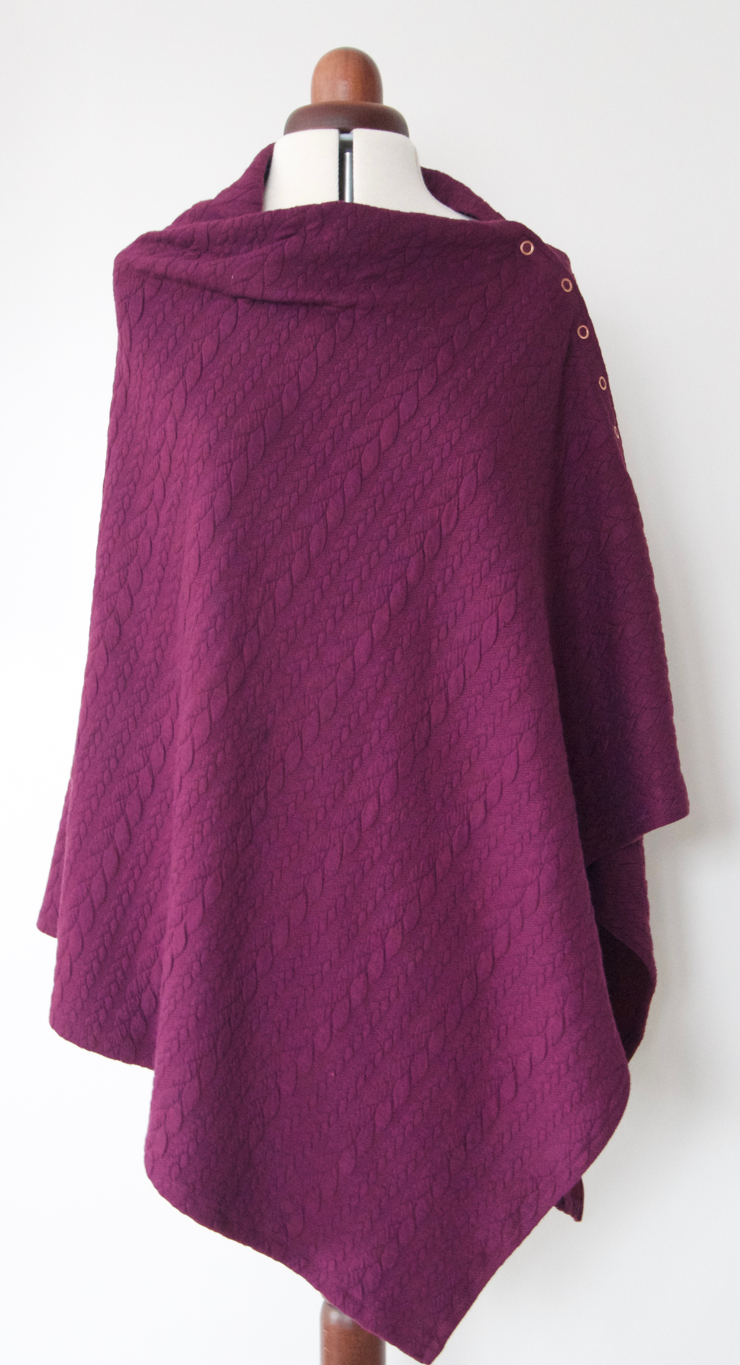 Cable Poncho & Ear Warmer Sewing Kit - Oatmeal-Sewing Kit-Flying Bobbins Haberdashery