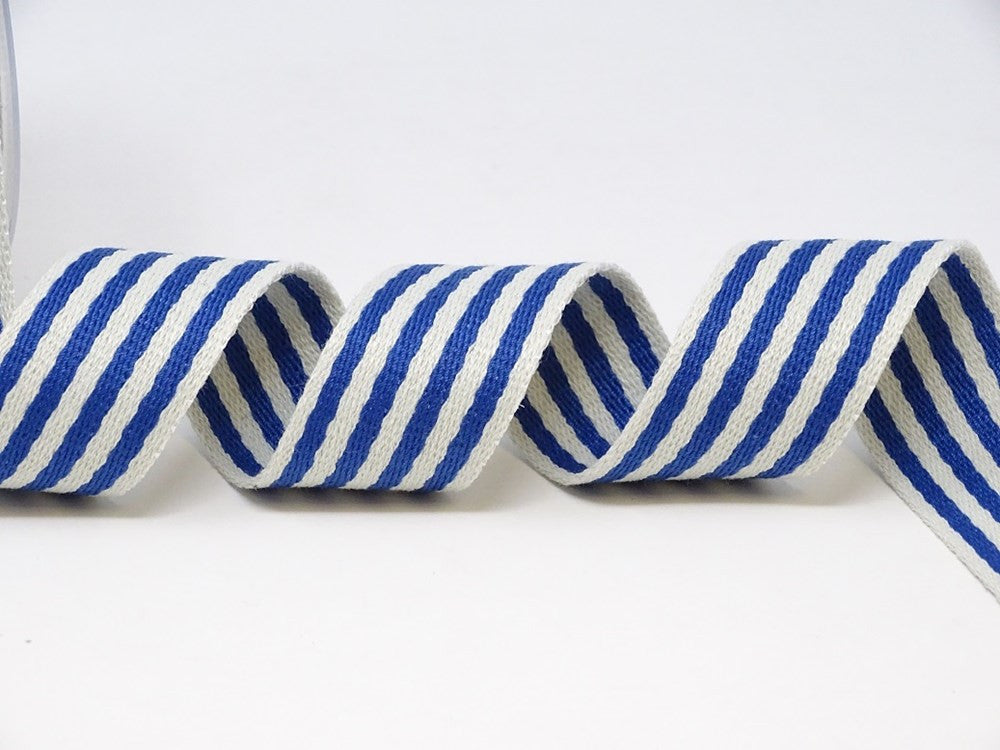 38mm Stripe Webbing - Royal Blue-Webbing-Flying Bobbins Haberdashery