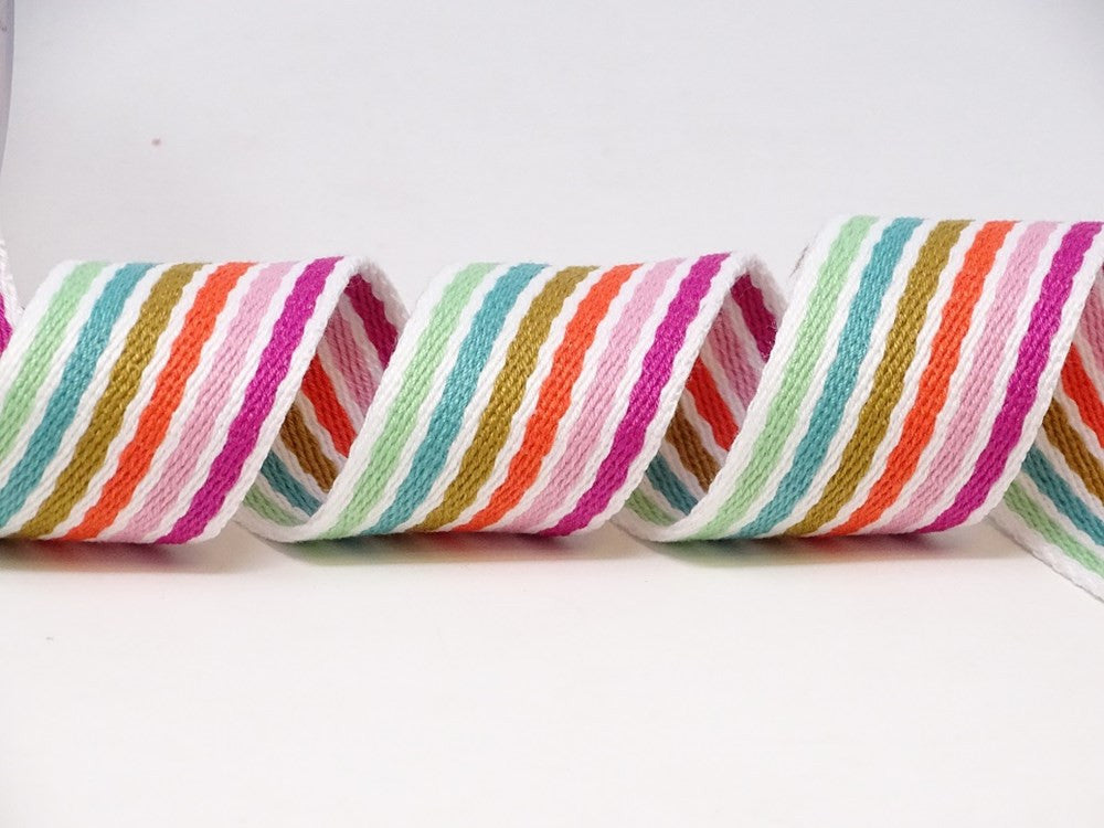 38mm Stripe Webbing - Multi-Webbing-Flying Bobbins Haberdashery