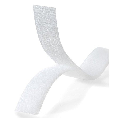 Sew-In Hook and Loop Tape, White, 20mm-Fastener-Flying Bobbins Haberdashery