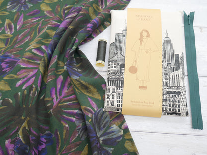 Summer in New York Dress Kit - Forest-Dress-Flying Bobbins Haberdashery
