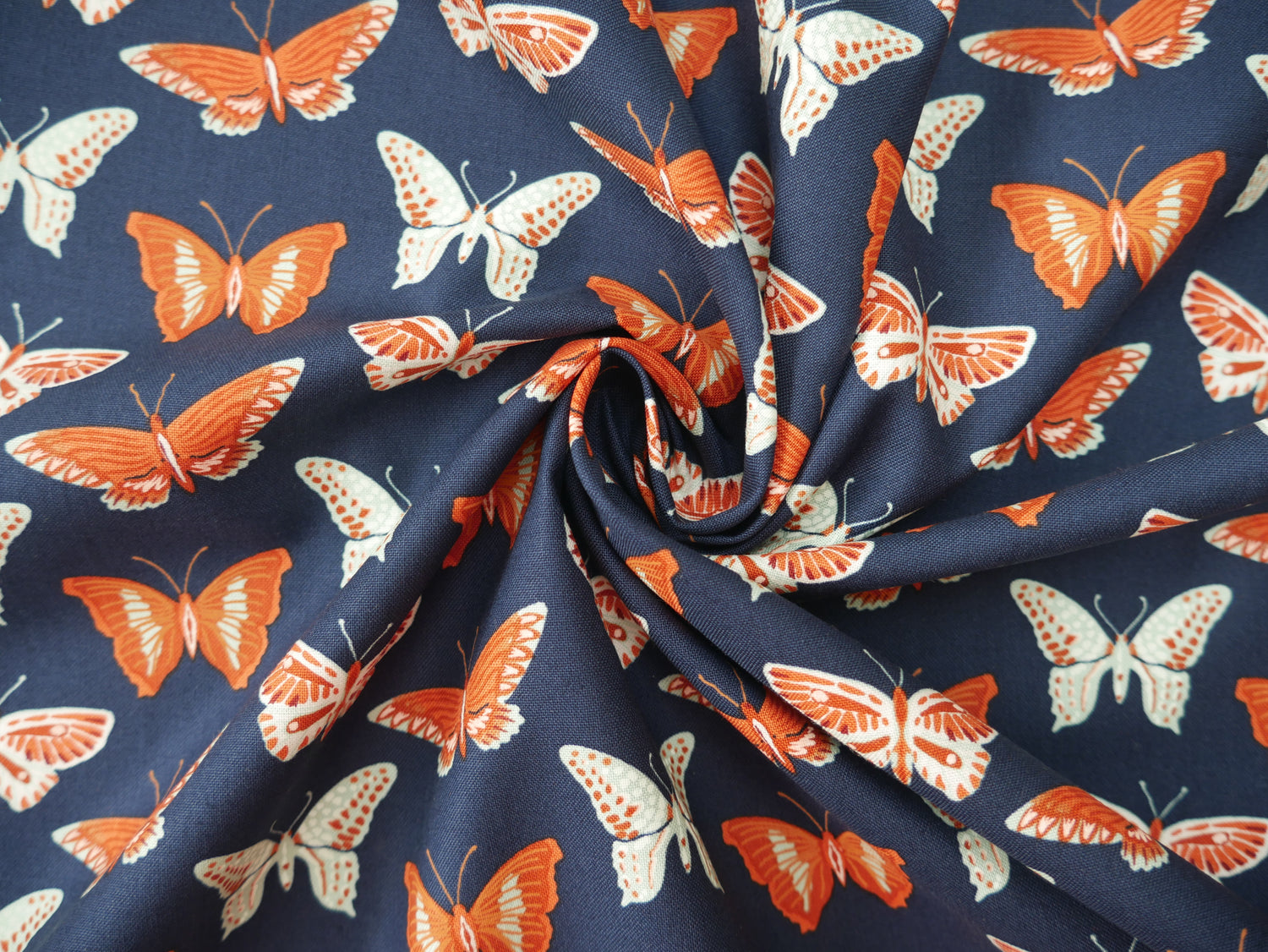 Flutter Printed Cotton by Juliana Tipton, £14.00 p/m-Cotton-Flying Bobbins Haberdashery