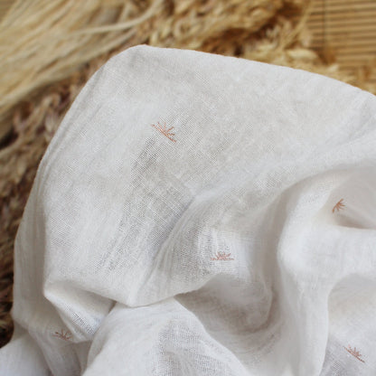Atelier Brunette Sunset Cotton Gauze in Off-White-Cotton Fabric-Flying Bobbins Haberdashery