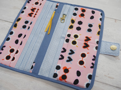 Travel Wallet PDF Pattern by Flying Bobbins-Sewing Kit-Flying Bobbins Haberdashery