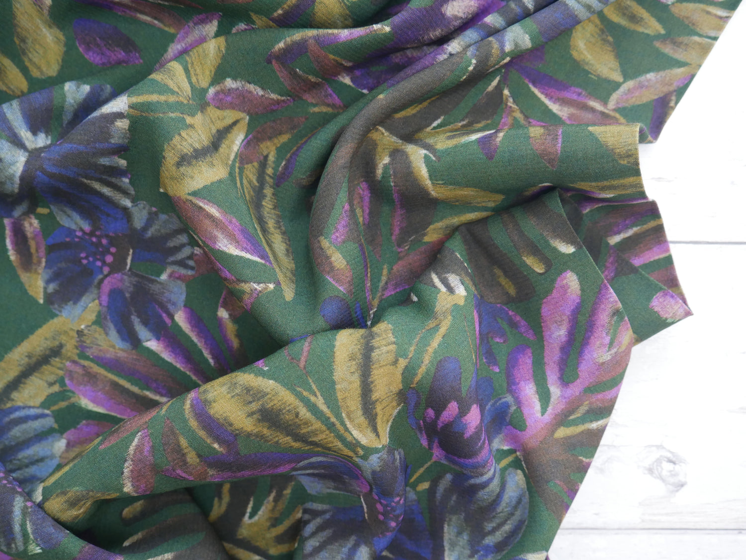 Forest Paradise Morracain Crepe by Lady McElroy, £16.80pm-Viscose-Flying Bobbins Haberdashery