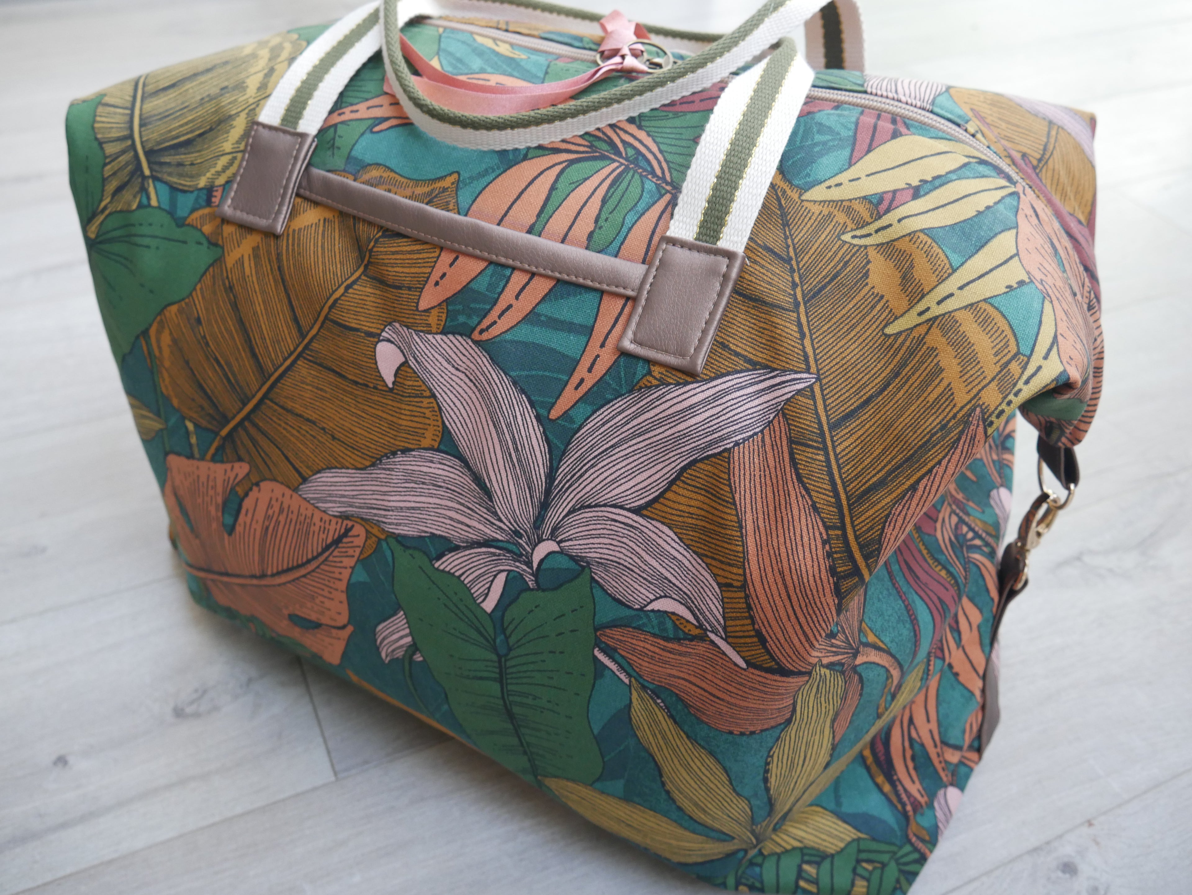 The Flying Bobbins Weekender Bag - Tropicana-Sewing Kit-Flying Bobbins Haberdashery