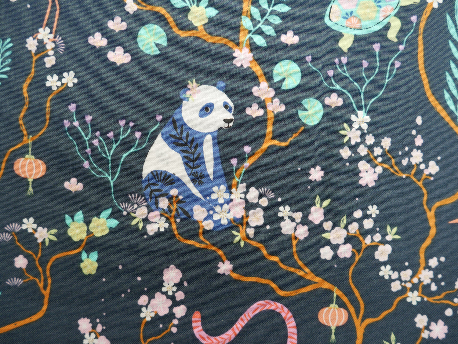 Blossom Days by Dashwood Studios, Tigers in Midnight, £14.20 pm-Cotton-Flying Bobbins Haberdashery