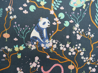 Blossom Days by Dashwood Studios, Tigers in Midnight, £14.20 pm-Cotton-Flying Bobbins Haberdashery