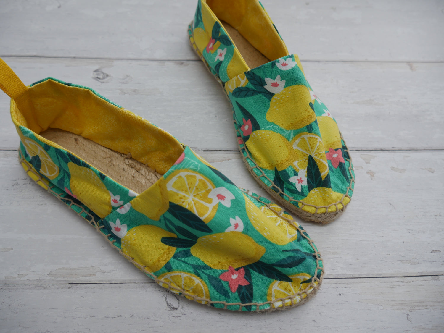 Espadrilles Kit - Lemons-Flying Bobbins Haberdashery