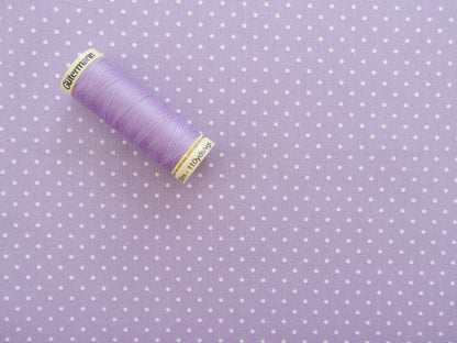 Pin-Spot Printed Cotton, Lilac £8.50 p/m-Fabric-Flying Bobbins Haberdashery