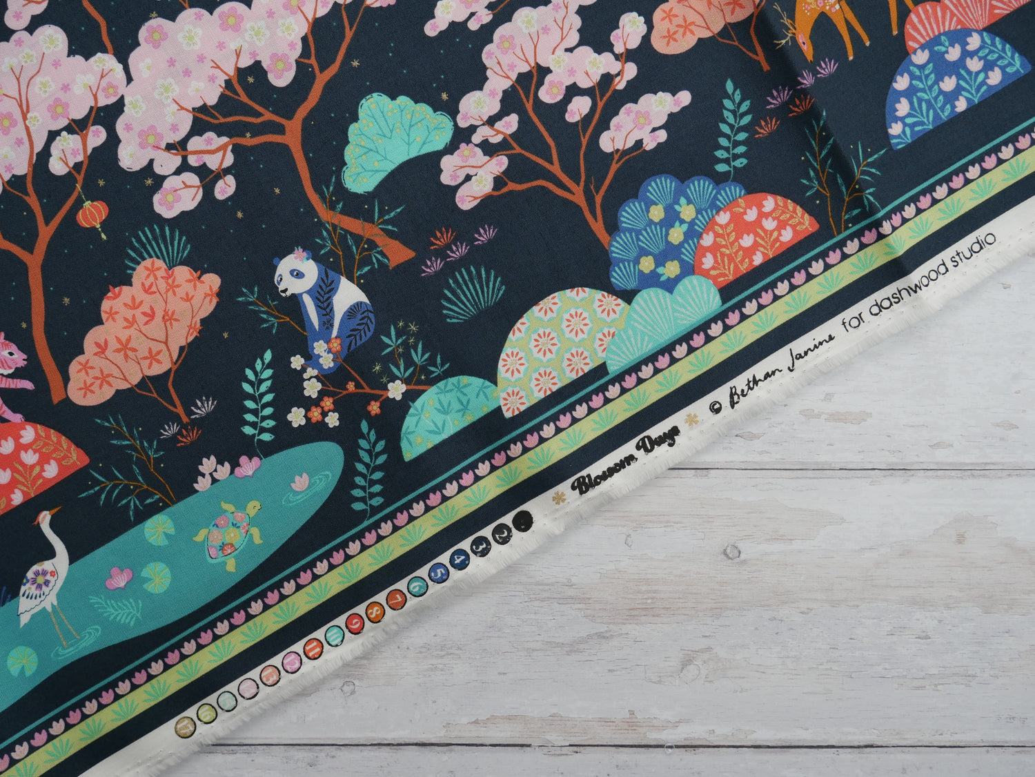 Blossom Days Border by Dashwood Studios, £14.20 pm-Cotton-Flying Bobbins Haberdashery