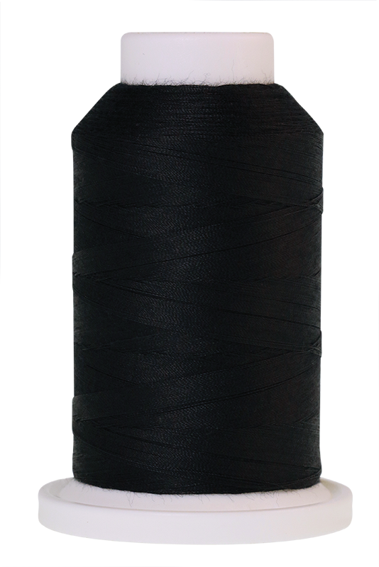 Mettler Seracor Thread, Black, 1000m-Flying Bobbins Haberdashery