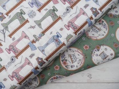 Seamstress Studio Sewing Table Cotton by The Craft Cotton Company, £8.00 p/m-Cotton-Flying Bobbins Haberdashery