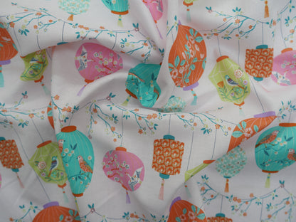 Blossom Days by Dashwood Studios, Lanterns in Pink, £14.20 pm-Cotton-Flying Bobbins Haberdashery