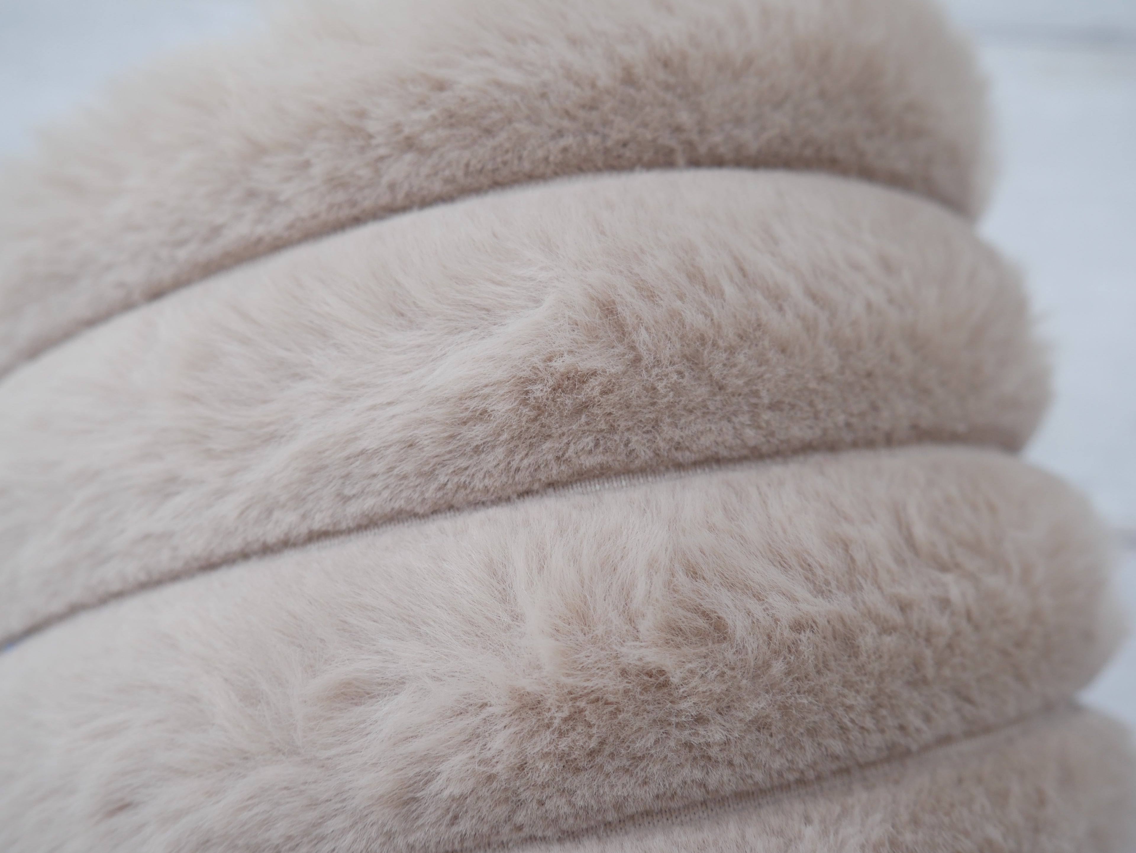 Plush Fur Panel in Natural-Fabric-Flying Bobbins Haberdashery