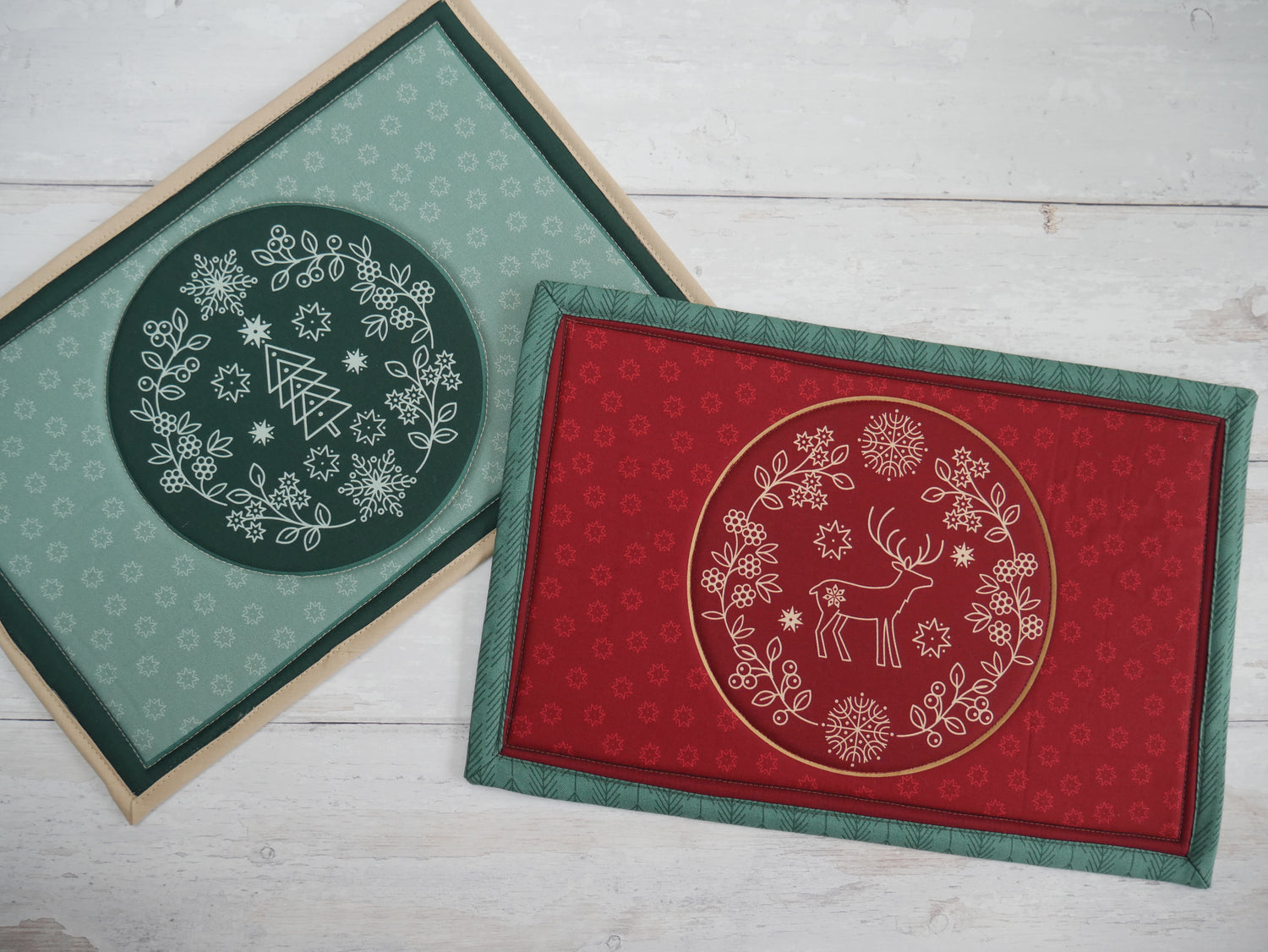 Festive Placemat Kit - Saariselka-Sewing Kit-Flying Bobbins Haberdashery