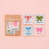 Sarah Hearts Bows Multipack Large Woven Sewing Labels-Flying Bobbins Haberdashery
