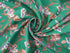 Floral Print Viscose Challis in Green £13.00 p/m-Viscose-Flying Bobbins Haberdashery