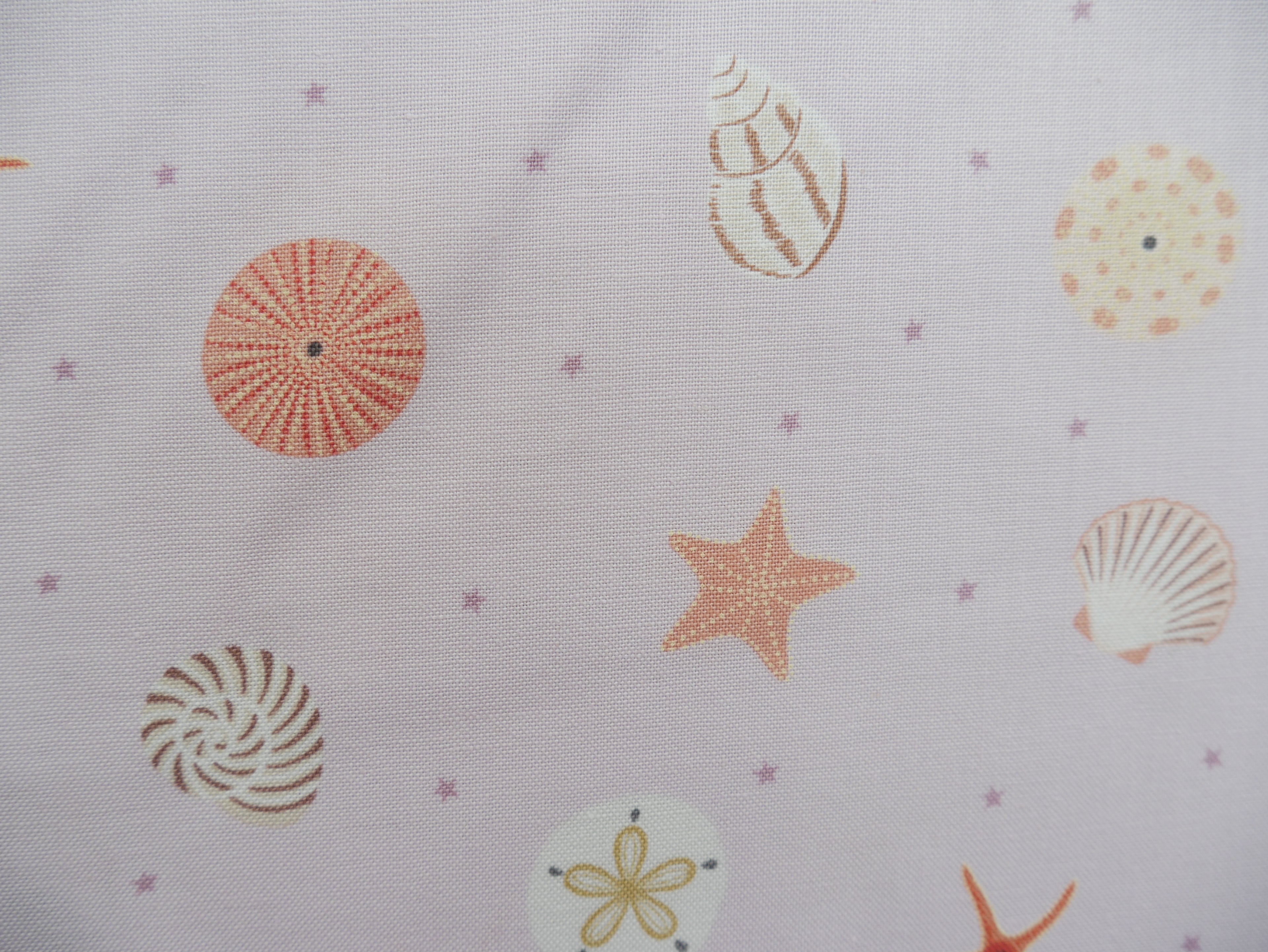 Sea Shells in Lilac by Lewis &amp; Irene, £12.90 pm-Cotton-Flying Bobbins Haberdashery