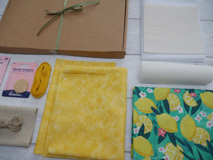 Espadrilles Kit - Lemons-Flying Bobbins Haberdashery