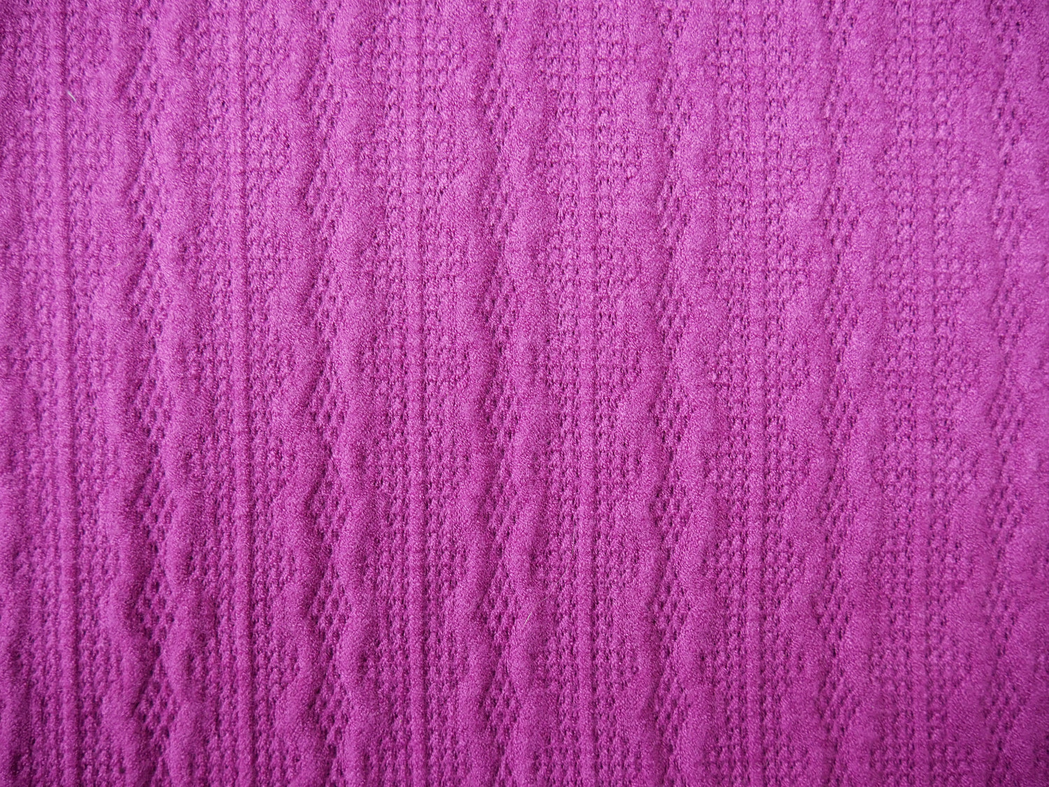 Florence Cable Knit Fabric in Cyclamen, £17.50-Fabric-Flying Bobbins Haberdashery