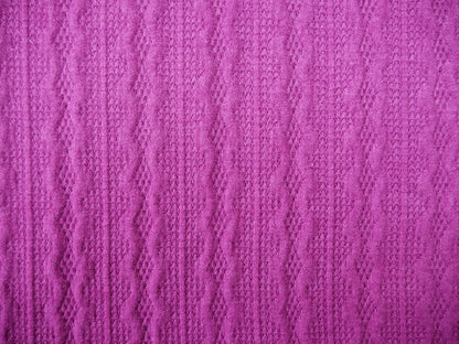 Florence Cable Knit Fabric in Cyclamen, £17.50-Fabric-Flying Bobbins Haberdashery