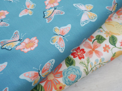 Fruits &amp; Flowers Printed Cotton, £12 p/m-Cotton-Flying Bobbins Haberdashery