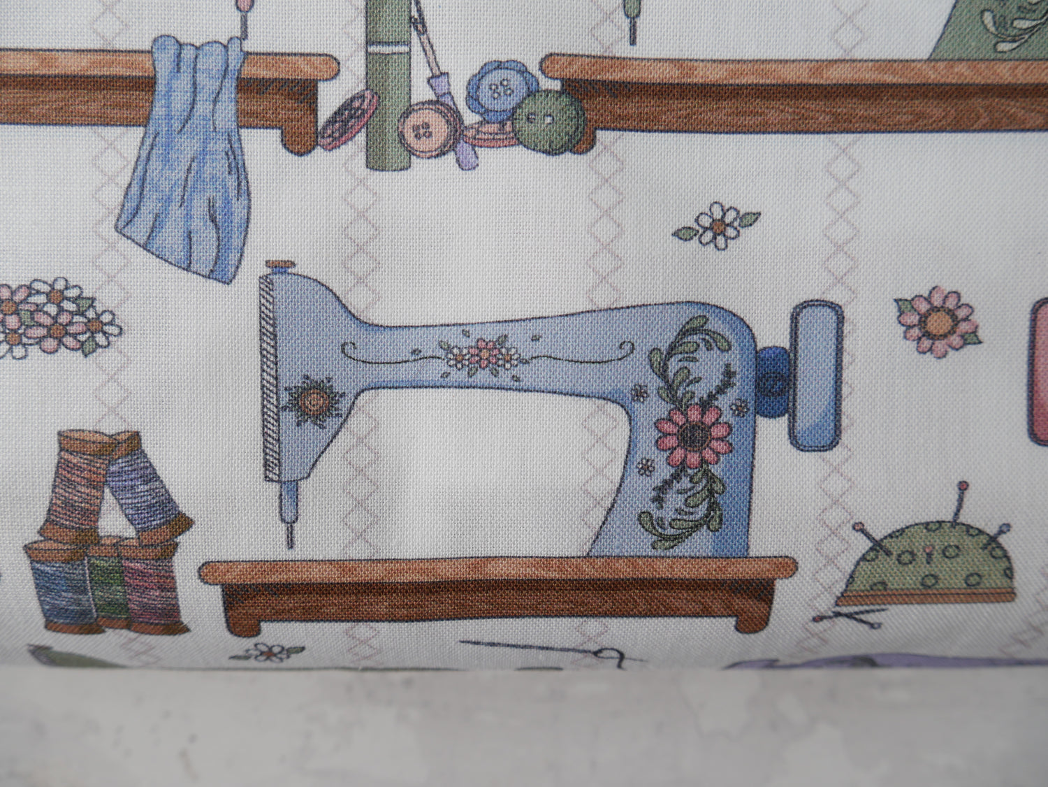 Seamstress Studio Sewing Table Cotton by The Craft Cotton Company, £8.00 p/m-Cotton-Flying Bobbins Haberdashery