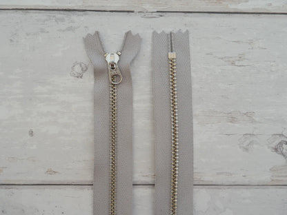 YKK 35cm Metal Zip, Various Colours-Zip-Flying Bobbins Haberdashery