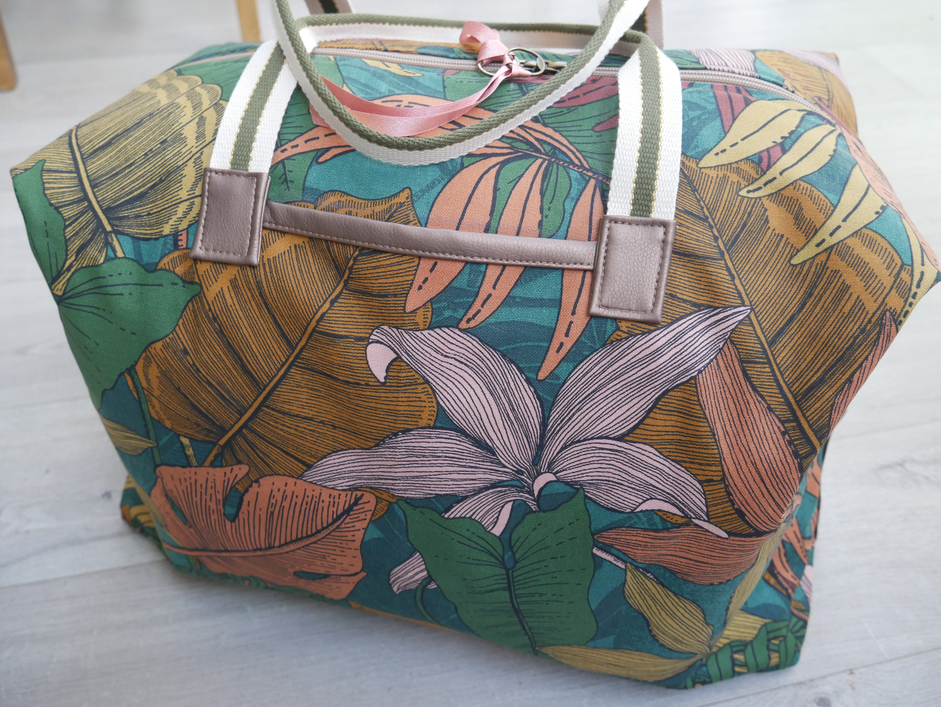 The Flying Bobbins Weekender Bag - Tropicana-Sewing Kit-Flying Bobbins Haberdashery