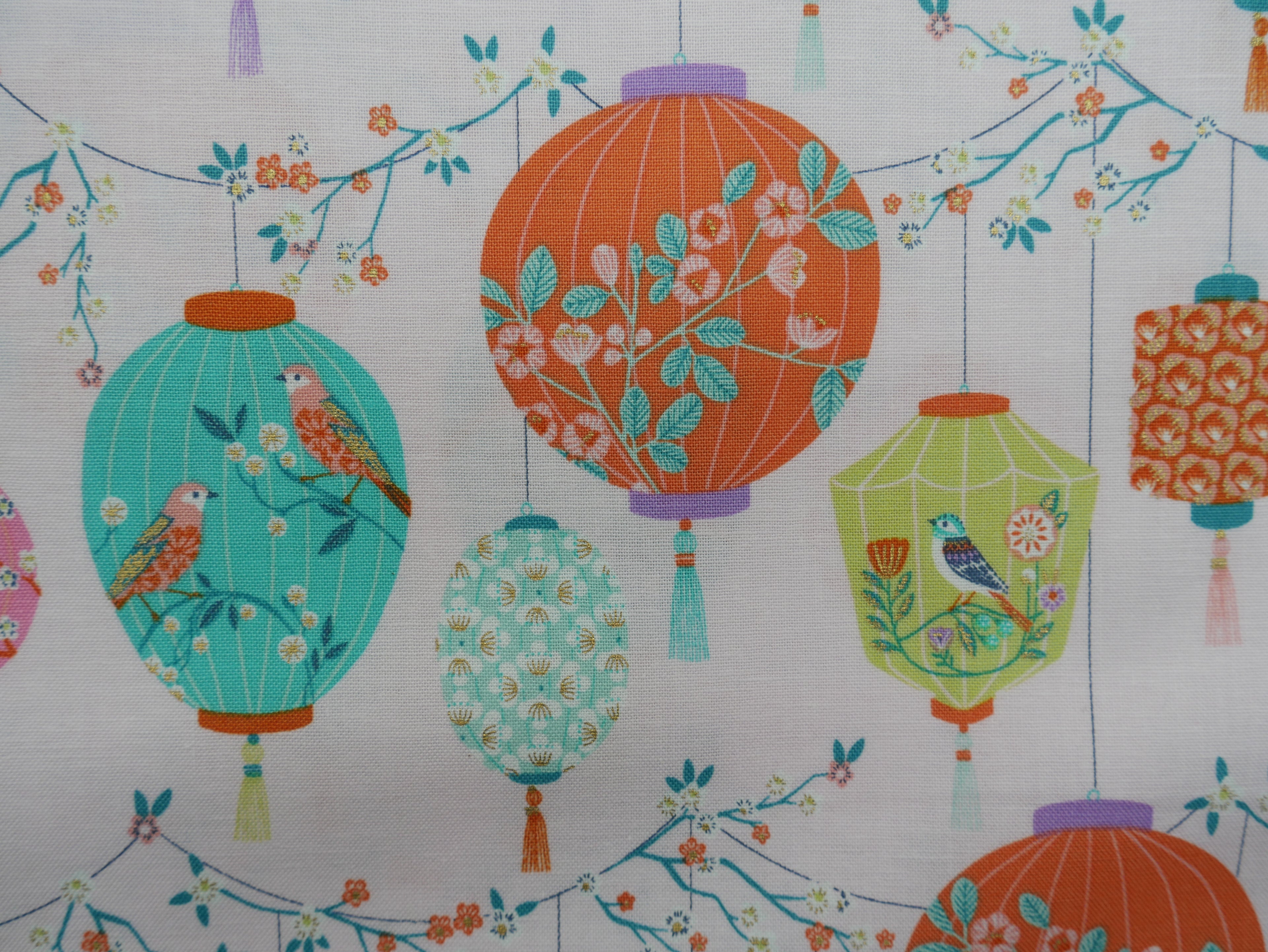 Blossom Days by Dashwood Studios, Lanterns in Pink, £14.20 pm-Cotton-Flying Bobbins Haberdashery