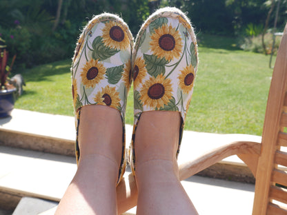 Espadrilles Kit - Sunflowers-Flying Bobbins Haberdashery