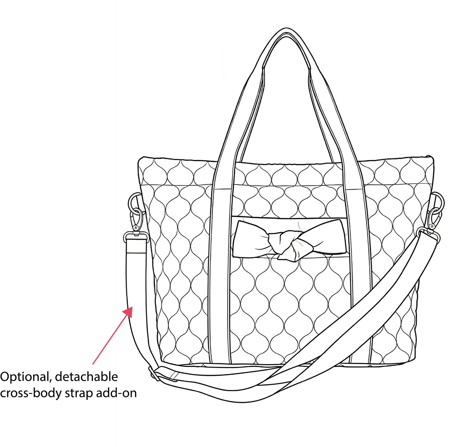 Bella Quilted Bag Kit - Hopscotch by Atelier Brunette-Sewing Kit-Flying Bobbins Haberdashery
