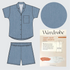 Camp Shirt Kit - Cotton Chambray in Light Blue-Sewing Kit-Flying Bobbins Haberdashery