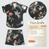 Camp Shirt Kit - Dame Fleur Crepe in Black-Sewing Kit-Flying Bobbins Haberdashery