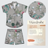 Camp Shirt Kit - Dame Fleur Crepe in Latte-Sewing Kit-Flying Bobbins Haberdashery