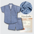 Camp Shirt Kit - Cotton Double Gauze in Denim Blue-Sewing Kit-Flying Bobbins Haberdashery