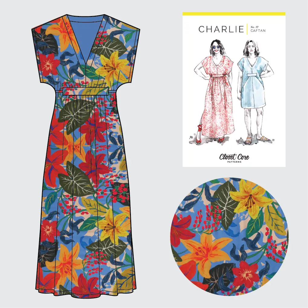Charlie Caftan Kit - Maddi Print