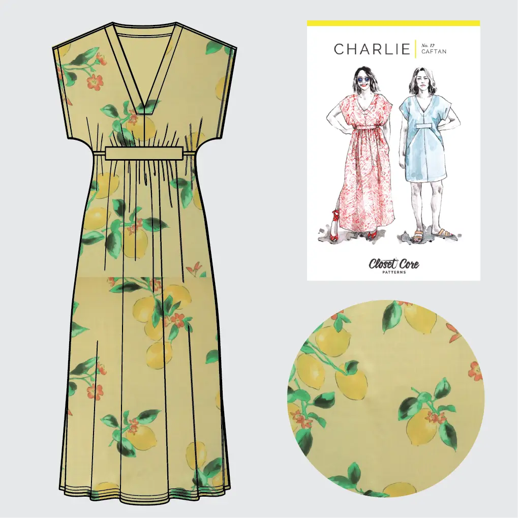 Charlie Caftan Kit - Citrea Print