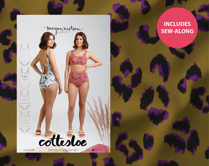 Cottesloe Swimsuit Kit - Fauve UV40 Swim Jersey-Sewing Kit-Flying Bobbins Haberdashery