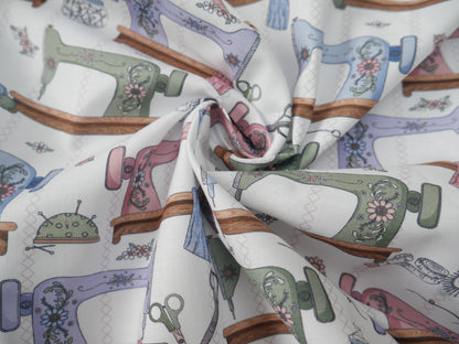 Seamstress Studio Sewing Table Cotton by The Craft Cotton Company, £8.00 p/m-Cotton-Flying Bobbins Haberdashery