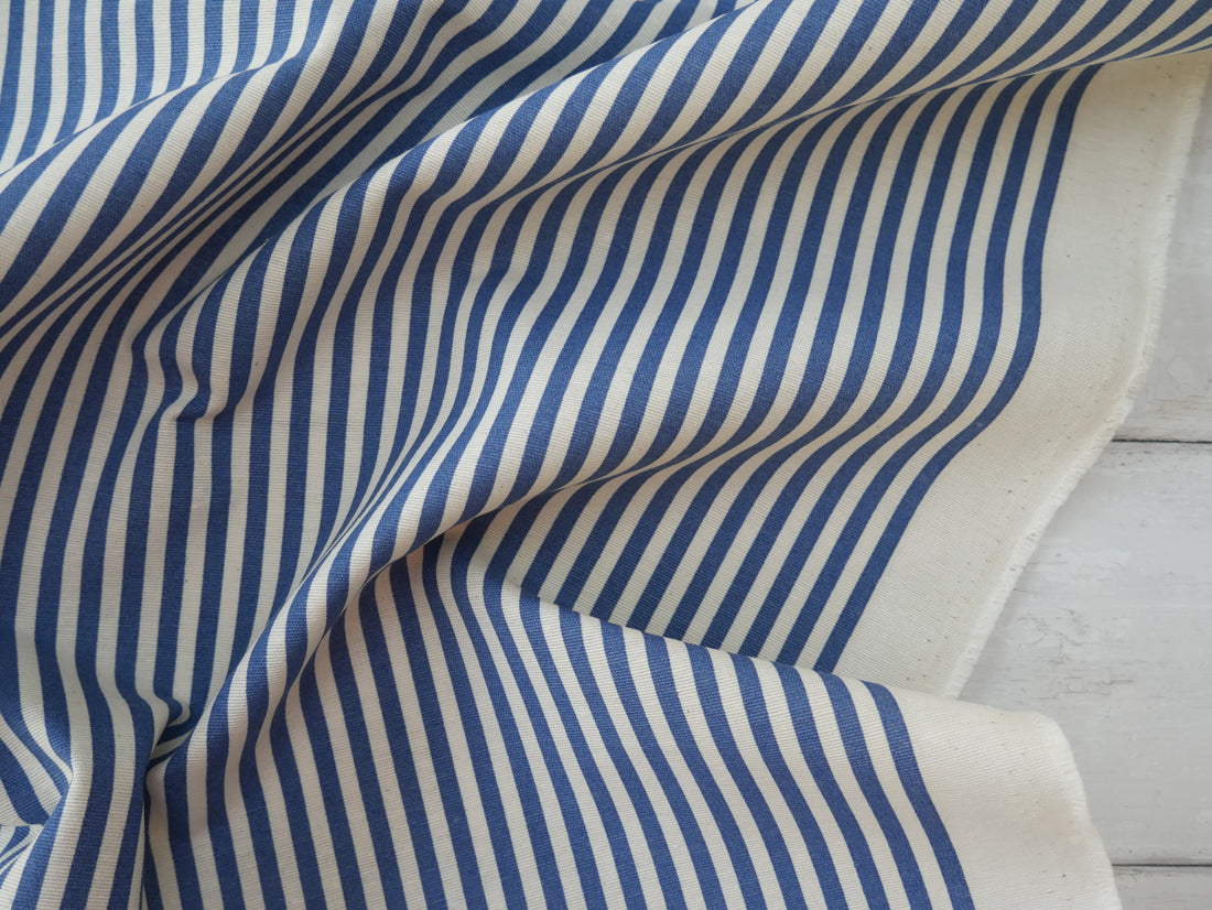 Nautical Stripe Ottoman, £16.50 p/m-Fabric-Flying Bobbins Haberdashery