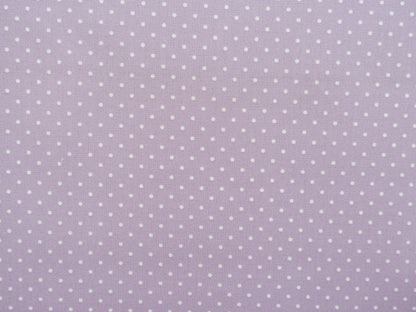 Pin-Spot Printed Cotton, Lilac £8.50 p/m-Fabric-Flying Bobbins Haberdashery