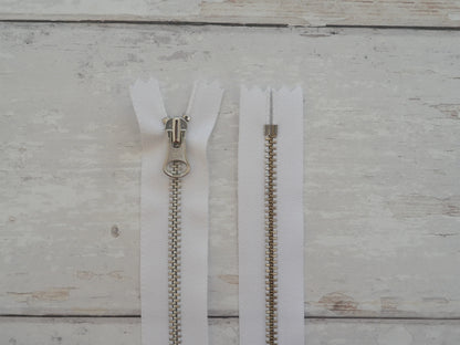 YKK 25cm Metal Zip, Various Colours-Zip-Flying Bobbins Haberdashery