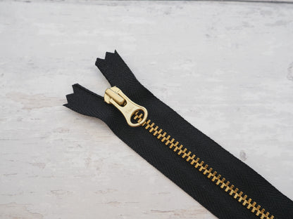 YKK 25cm Metal Zip, Various Colours-Zip-Flying Bobbins Haberdashery