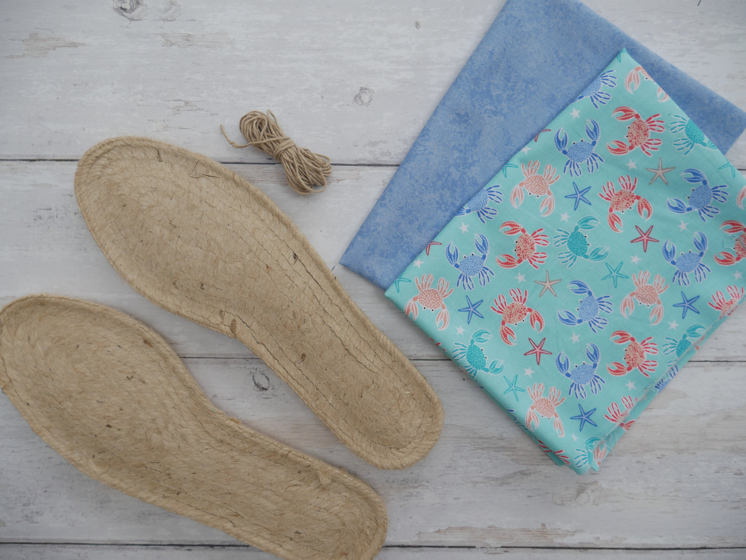 Espadrilles Kit - Crabs-Flying Bobbins Haberdashery