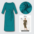 Estelle Dress Kit - Peacock-Sewing Kit-Flying Bobbins Haberdashery
